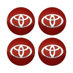4pcs 56mm Car Styling Wheel Center Hub Caps Stickers Badge Emblem Decoration Decal For Toyota Corolla Auris Yaris CHR Rav4 Hilux