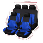 Fundas para asientos de coche, juego completo de banco trasero dividido delantero para coche, tela Universal, SUV, sedán, furgoneta, cubiertas interiores automotrices