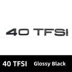 Car Rear Trunk Emblem Sticker For Audi A3 A4 A5 A6 A7 A8 Q3 Q5 Q7 Original Size Quarrto Sline Emblem ABS Black Refit Accessories
