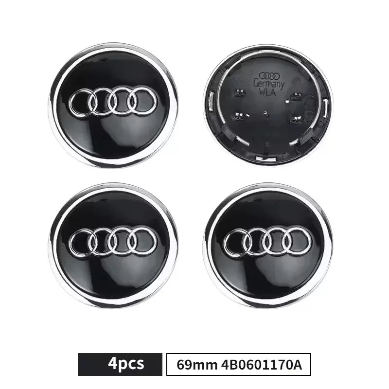 Modification Car Part Wheel Center Hup Caps Cover for Audi A6 S3 S4 Q3 Q5 Q5L A4 A6L A7 A8 A3 A5  Raplace Accessories
