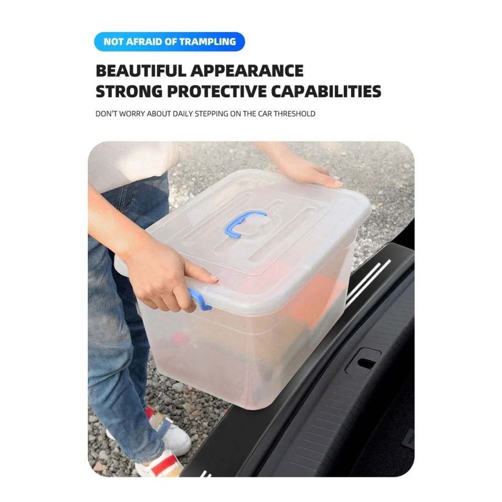 Car Transparent Rear Guard Plate Trunk Sticker For Chevrolet Silverado Impala Malibu Equinox Cruze Camaro Tahoe/Suburban Cavalie
