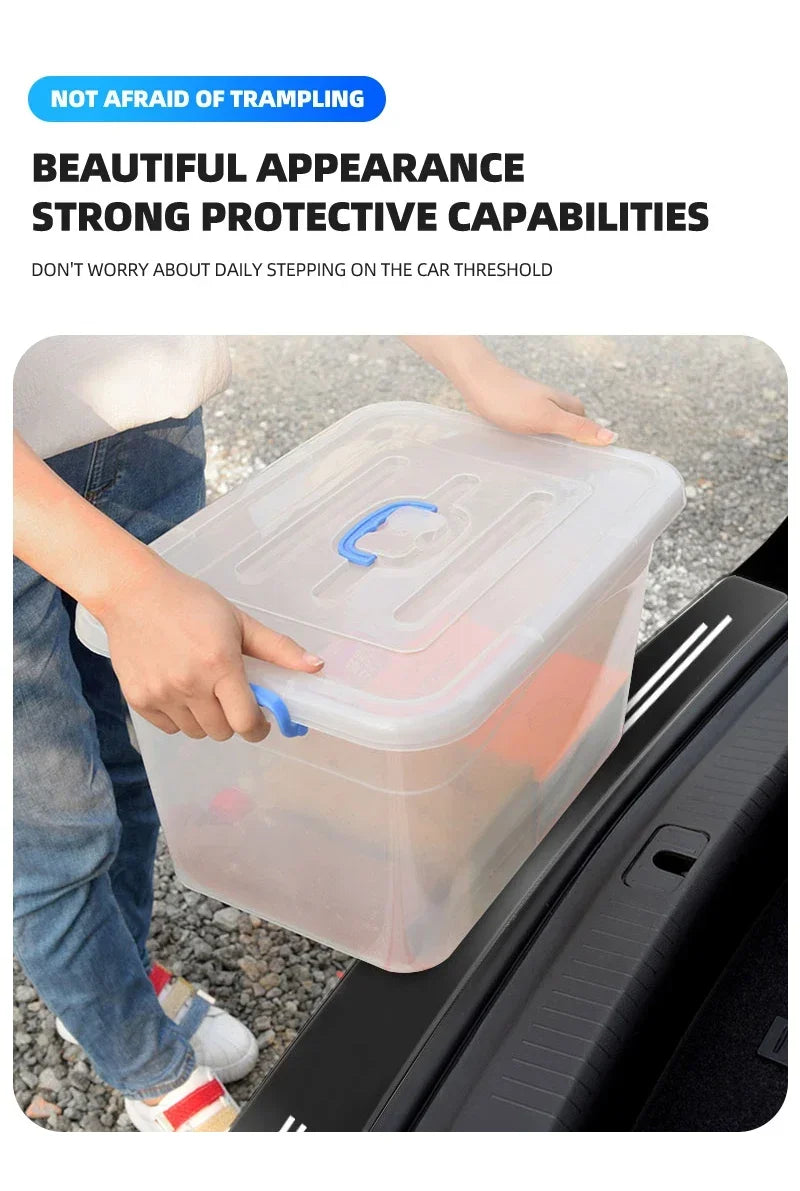 Car Transparent Rear Guard Plate Trunk Sticker For Chevrolet Silverado Impala Malibu Equinox Cruze Camaro Tahoe/Suburban Cavalie