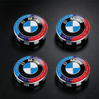 4Pcs 56/68mm Wheel Center Caps Emblem Badge For BMW 50th Anniversary E90 E60 F10 F20 G20 G30 E53 E85 E70 E84 F48 1/3/5/7 Series