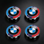 4Pcs 56/68mm Wheel Center Caps Emblem Badge For BMW 50th Anniversary E90 E60 F10 F20 G20 G30 E53 E85 E70 E84 F48 1/3/5/7 Series