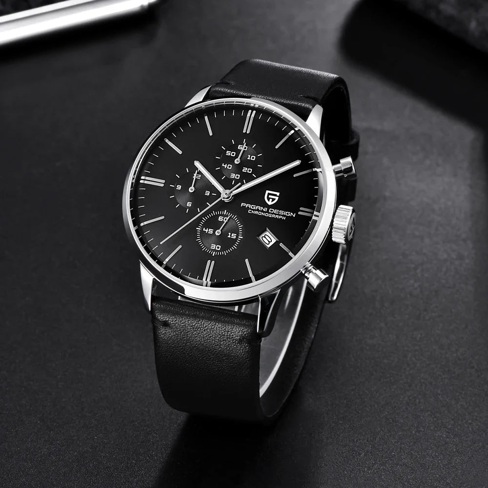 2026 new Pagani design watch VK67 men's quartz watch top leisure sports chronograph stainless steel waterproof men's watch reloj