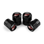 4pc Mustang Logo Tire Valve Caps Aluminum Alloy Dustproof Car Wheel Air Stem Cover For Ford Focus ST Mk7 Everest Kuga Fiesta Mk3