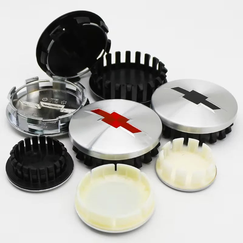 4PCS ABS Wheel Center Covers Hub Caps Badge for Chevrolet Malibu AVEO Corvette CRUZE EQUINOx IMPALA LACETTI TRAX ORLANDO Car Acc