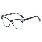 Gafas anti-luz azul a la moda para mujer, gafas clásicas antideslumbrantes con protección ocular para juegos de ordenador, montura de luz, gafas de cristal lisas
