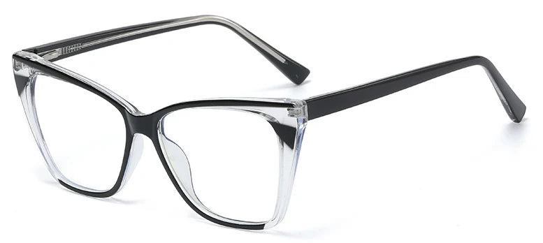 Gafas anti-luz azul a la moda para mujer, gafas clásicas antideslumbrantes con protección ocular para juegos de ordenador, montura de luz, gafas de cristal lisas