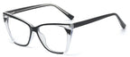 Gafas anti-luz azul a la moda para mujer, gafas clásicas antideslumbrantes con protección ocular para juegos de ordenador, montura de luz, gafas de cristal lisas