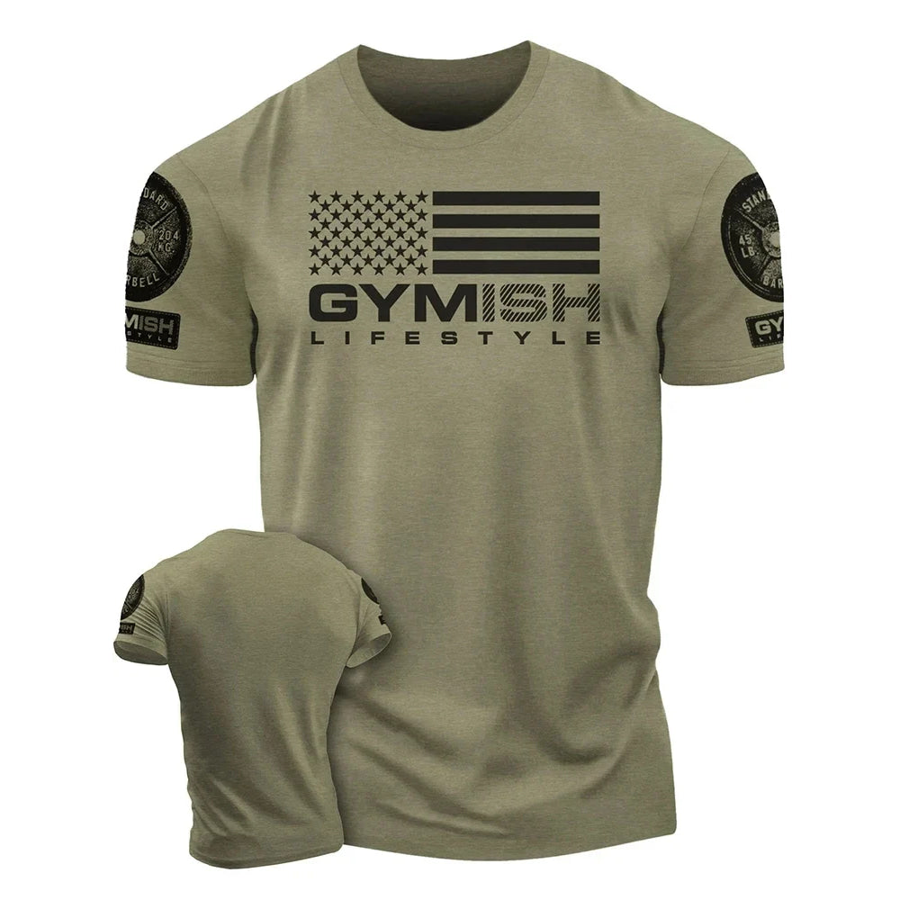The 3D printed men's T-shirt for the summer of 2025 is a bestseller for sports fitness exercise casual fashion and lightness
