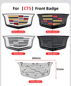 1pcs 3D ABS Car Front Grille Center Emblem Badge Rear Trunk Sticker Accessories For Cadillac CT4 CT5 CT6 XT4 XT5 XT6 XTS ATS