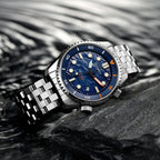 BERNY Automatic Diver Watch for Men Top Luxury Sapphire 316L Steel Blue Dial 200M Waterproof Mechanical Diving Men's Watches