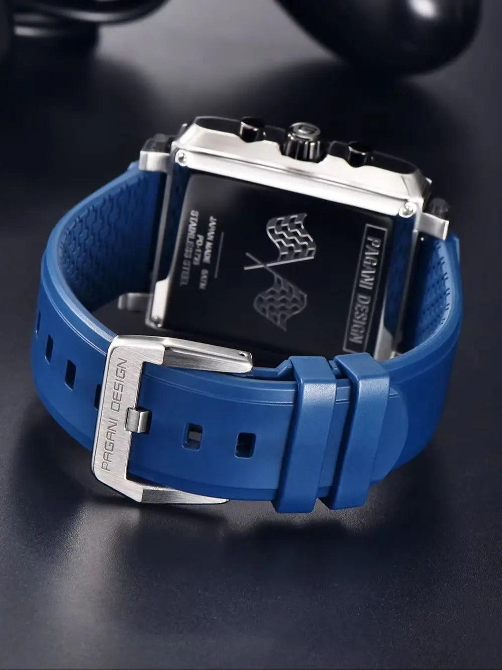 2026 New Pagani Design PD1725 Men Square Quartz Watch Chronograph 42MM Sapphire Glass Waterproof Racing Sports Silicone reloj