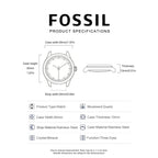 FOSSIL Men's Watch Original JR1401 Black Stainless Steel Chronograph Luxury Sport Quartz Wristwatch Relogio Masculino Reloj Homb