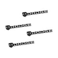 4Pcs For Dodge Ram 1500 Journey Charger Challenger Durango Dart 3D Aluminum Car Audio Stereo Speaker Badge Emblem Stickers