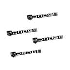 4Pcs For Dodge Ram 1500 Journey Charger Challenger Durango Dart 3D Aluminum Car Audio Stereo Speaker Badge Emblem Stickers