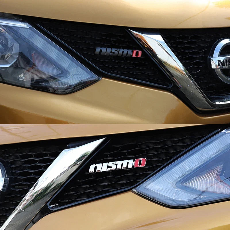 Car Front Grille Badge Decoration Trims Grill Sticker Auto Exterior Parts For Nissan Nismo Leaf X-trail Qashqai Note Juke Sentra