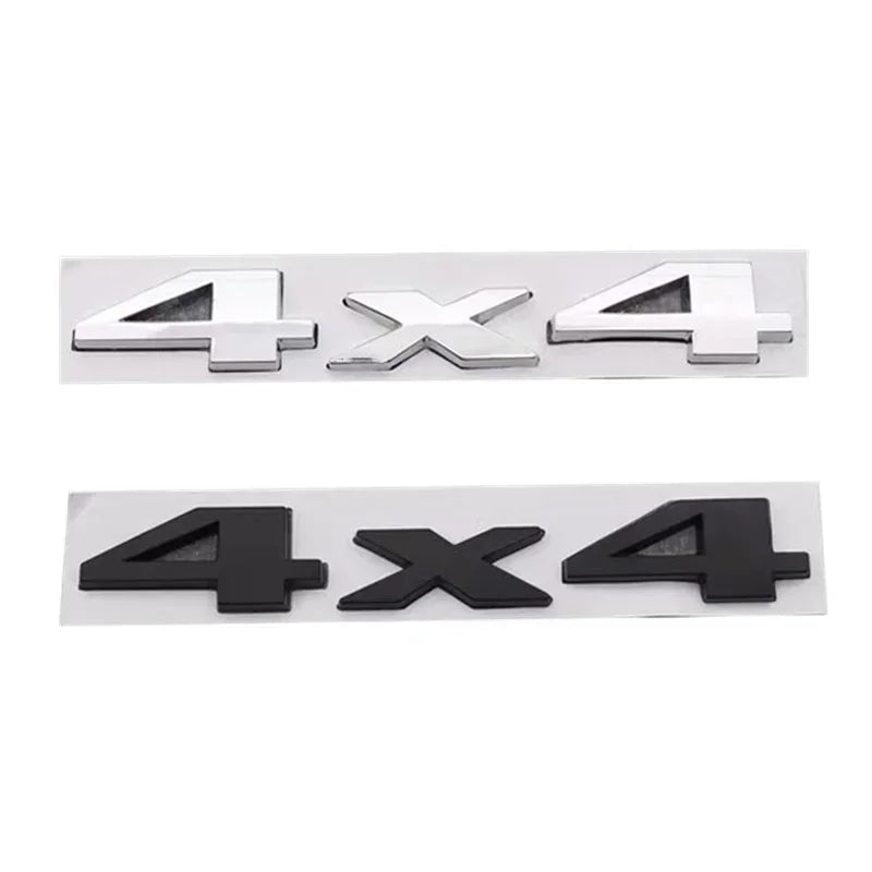 3D Metal 4X4 Letter Emblem Badge Stickers Car Trunk Logo For Jeep Wrangler Grand Cherokee Compass Overland Decor Accessories