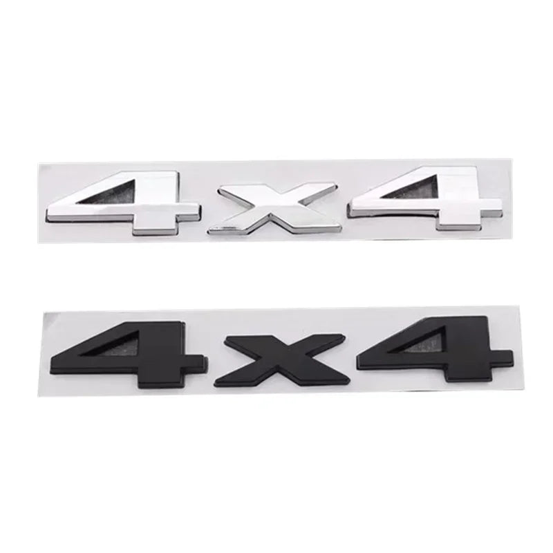 3D Metal 4X4 Letter Emblem Badge Stickers Car Trunk Logo For Jeep Wrangler Grand Cherokee Compass Overland Decor Accessories