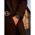 Fossil Coachman CH2891 Mens Watch Chronograph Black Dial Genuine Brown Leather Strap Sport Quartz Wristwatches Top Luxury
