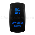 12V 20A Blue Led Car Boat Laser Rocker Switch ON OFF, (ON) OFF, ON OFF ON, (ON) OFF ON, (ON) OFF (ON) Waterproof