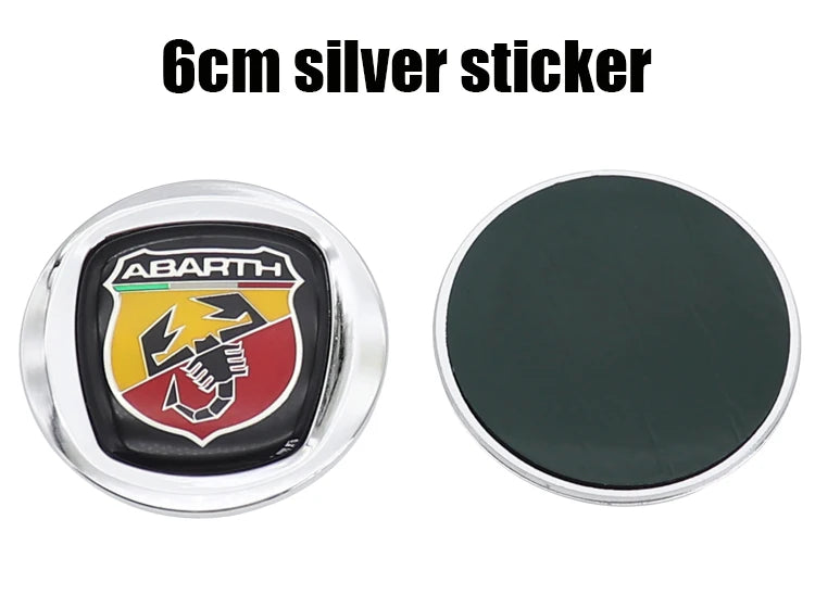1pcs 6cm 9.5cm 12cm 3D ABS Car Front Logo Steer Wheel Rear Bumper Tail Door Trunk Emblem Sticker Styling Accessories
