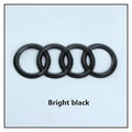 1Pc Audi directly covered front /Rear logo Emblem Refitted four-ring black Badge For Audi A4 A3 A5 A7 Q3 Q5 Q7 Q2 A6 Accessories
