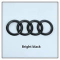 1Pc Audi directly covered front /Rear logo Emblem Refitted four-ring black Badge For Audi A4 A3 A5 A7 Q3 Q5 Q7 Q2 A6 Accessories