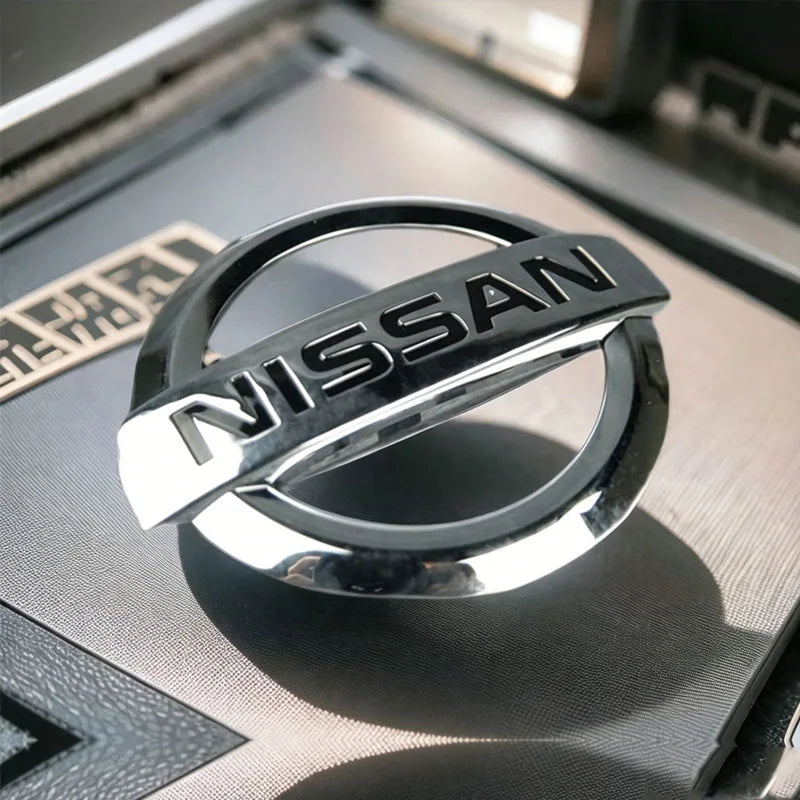 3D ABS New Emblem Car Front Rear Logo for Nissan Tiida Sentra Teana X Trail T30 T32 Almera Kicks Micra Qashqai J10 J11 Leaf Juke