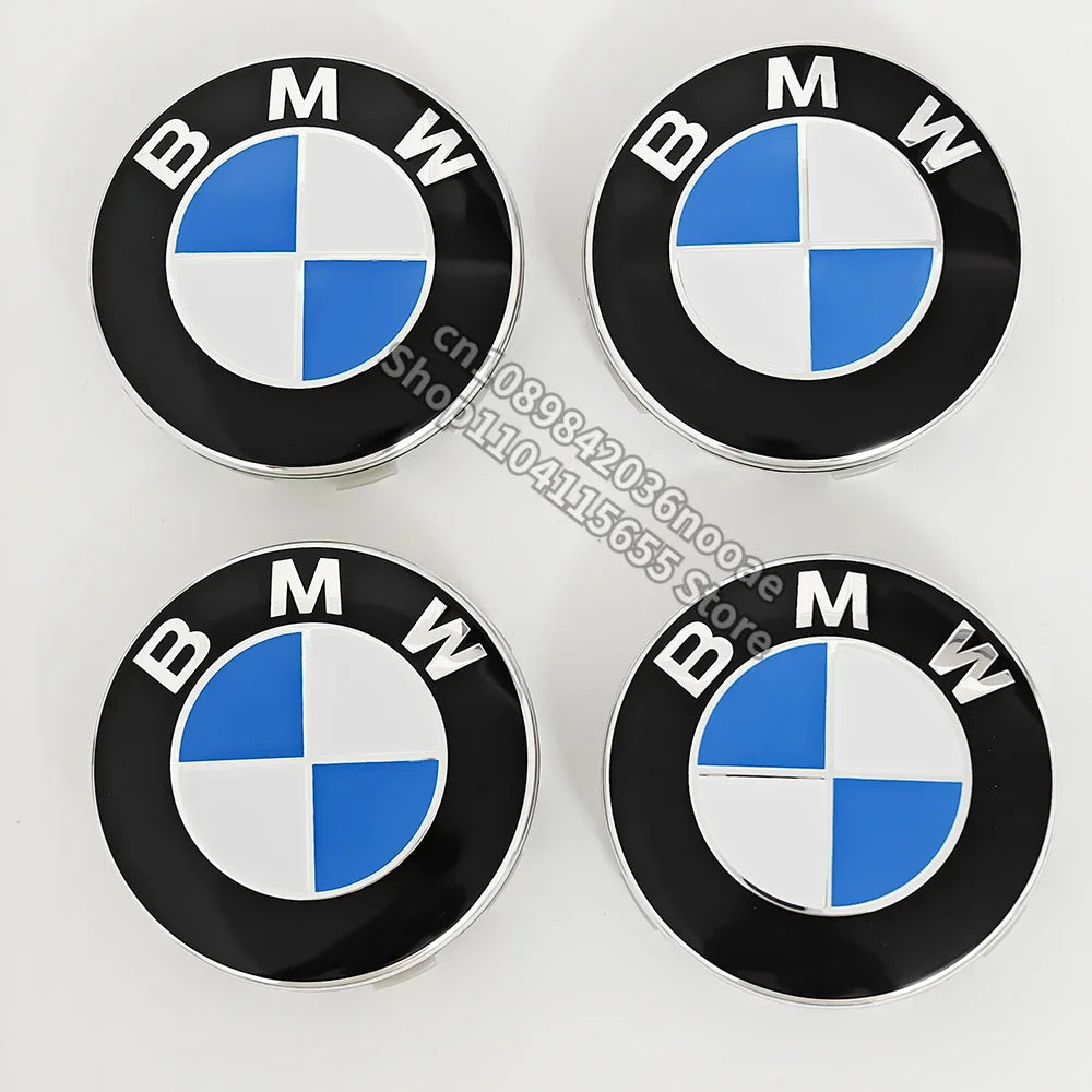 4 Pcs 68mm 56mm Wheel Center Cap for BMW E90 E87 F30 F20 F10 E60 F01 F02 G20 G30 G38 G14 F22 X1 X3 X4 X5 X6 M1 M2 M3 M4 M5 M6 M8
