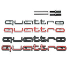 1Pc Audi Quattro Front Grille Emblem 3D ABS Car Emblem Sticks For A3 A4 A5 A6 A6L A8 Q3 Q5 Q7 S3 S4 S5 RS3 RS4 RS6 Accessories