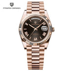 2025 New PAGANI DESIGN Men's Watch DD36 Rose Gold Luxury Automatic Watch For Men Mechanical Wristwatches Sapphire Mirror Clock