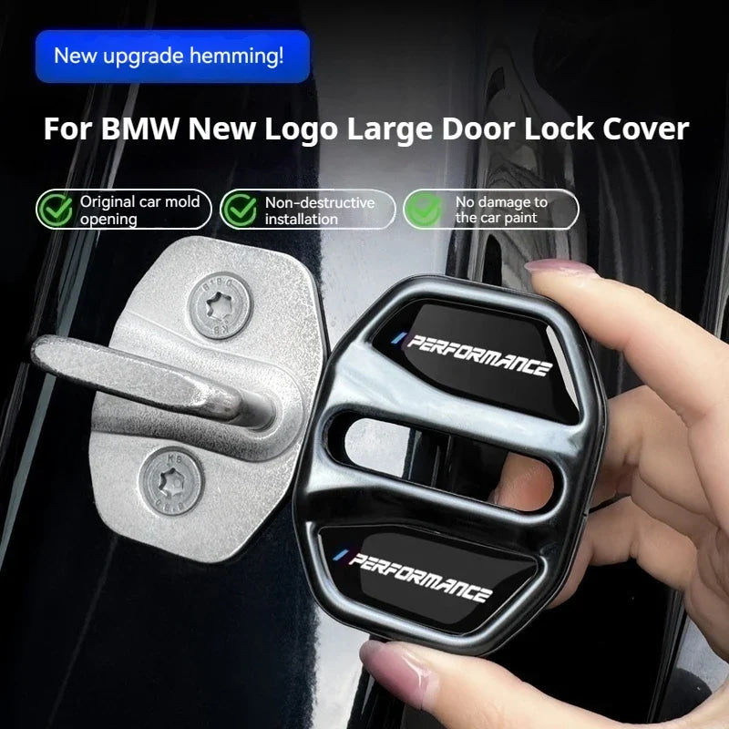 4pcs Car Door Lock Cover For BMW3 5Series X1X3X4X5 G01 G20 G32 F48 G45 G02 F15 G05 G07 G60 Anti Rust Protective Trim accessories