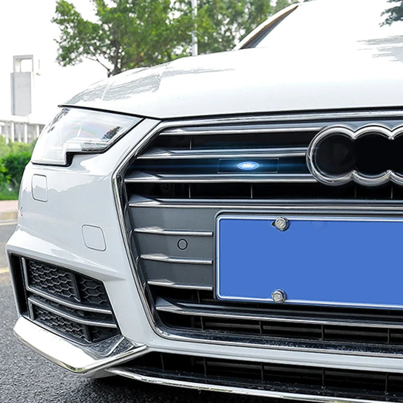 ABS Front Hood Grille LED Light Emblem Badge For Ford Focus MK2 MK3 Fiesta MK7 Ranger Mondeo S-MAX Kuga Mustang Accessories