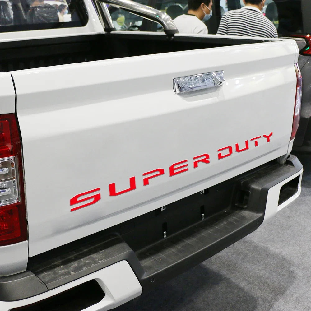 Pickup Tail Box Labeling Sticker For Ford Super Duty F250 F350 2017 2018 2019 Modification Truck Tailgate Insert Indent Decal