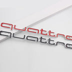 3D ABS Quattro Badge Car Front Grille Emblem Auto Head Hood Decoration Accessories for Audi S A3 A4 B8 8P 8V B6 A5 A6 C7 Q5 B9 R