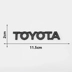 3D ABS Glossy Black Silver Letters Trunk Emblem Stickers Car Accessories Modified For Toyota camry chr corolla rav4 Car Sticker