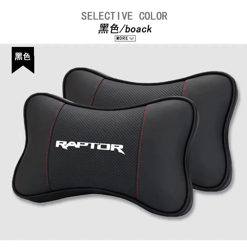 1Pcs Car Seat Headrest Auto Logo Neck Pillow For Ford Raptor F150 2019 2020 2021 2022 2023 2018 car accessories interior