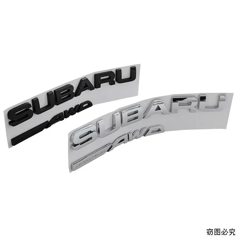 21.5X2.2CM ABS 2025 for Subaru SYMMETRICAL AWD Car Rear Trunk Letters Emblem Stickers STI XV WRC WRX BRZ FORESTER IMPREZA LEGACY