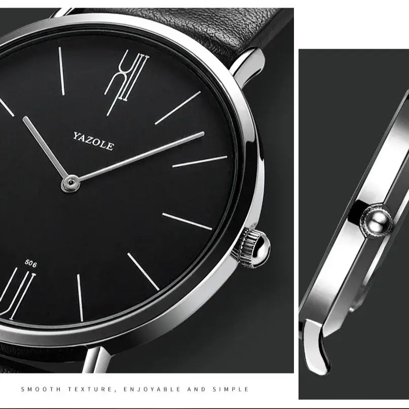 Luxury Top Brand Men's Quartz Wrist Watches Men Business Leather Quartz Clock Women Men's Watches Man's Wristwatch Gifts for Men