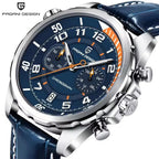 PAGANI DESIGN Watches 2026 New Strong Luminous Luxury Quartz Men Watch Fashion Leather Watch For Men Sapphire Glass Chronograph