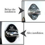 Stickers 4Pcs Car Door Lock Cover Stainless Steel Protector Cap For Honda Odyssey Spirior CR-V Civic HR-V City Accord