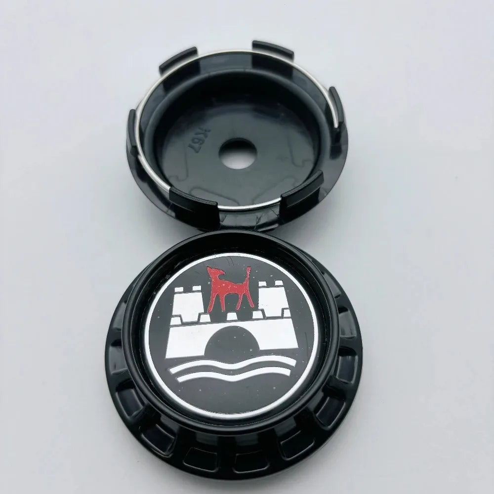 4pcs 67mm ( Clips 62mm ) Car Wheel Center Caps Wheel Hubcaps Rim Hub Dust Cover With Wolfsburg Logo Emblem Badge Car Accessories