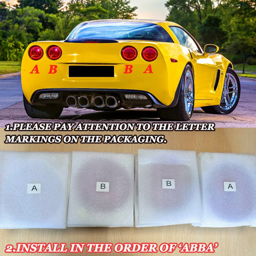 LED Taillight Brake Lamp  Assembly for Chevrolet Corvette C6 Coupe Tail Lights Brake Stop Lamp Rear Light 05 2006 2007 2008-2013