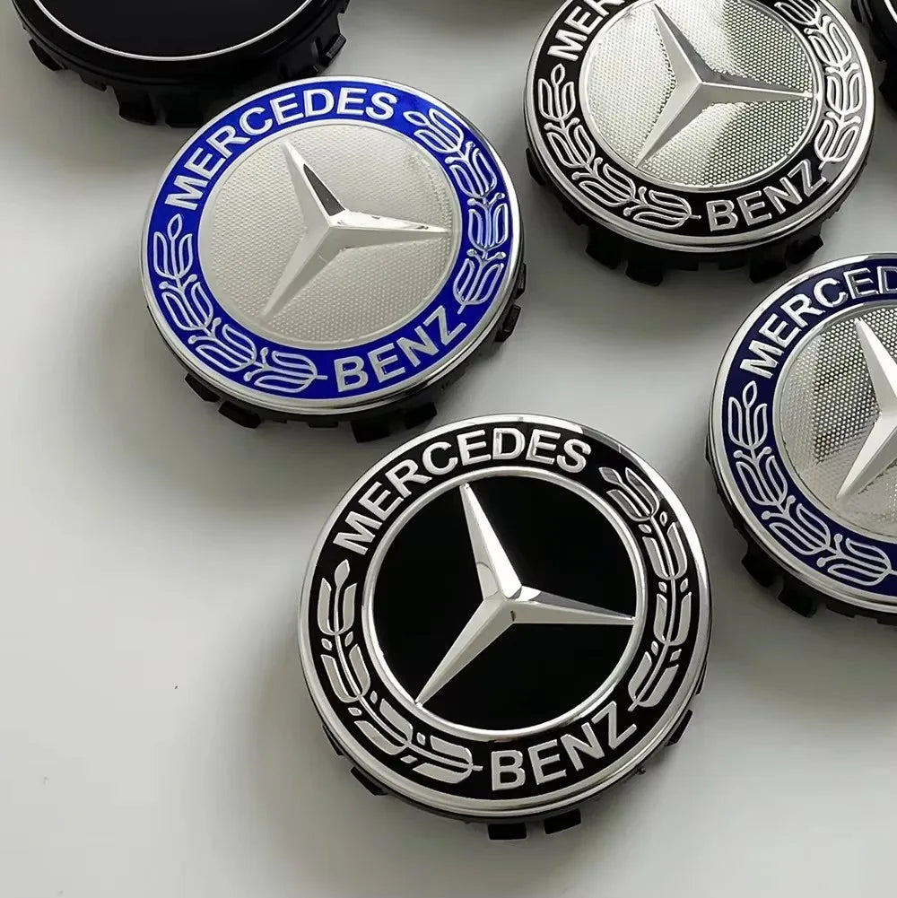 4Pcs 75MM for Mercedes Benz C E A B S Class GLE GLA GLB GLC GLS AMG W203 W204 W205 W176 W177 Floating Car Wheel Hub Center Caps