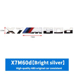 3D ABS M-Standard Sports Competition Emblem Rear Trunk Logo Sticker For BMW M1   X2 X3M X4M X5M X6M X7M Auto Modification  Badge