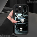 Fashions Car Pattern Silicone Phone Case For iPhone 17 16 Pro Max 15 14 11 12 13 7 8 16 Plus XS X XR Matte Shockproof Soft Cover