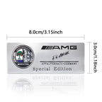 3D Aluminum Car Side Body Trunk Emblem Decoration Sticker For Mercedes Benz AMG Class GLK GLA CLA GLB W108 W447 W204 W205 Fortwo