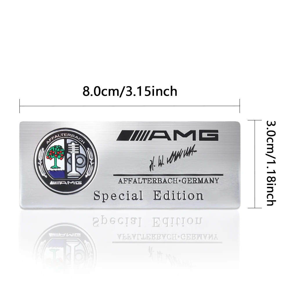 3D Aluminum Car Side Body Trunk Emblem Decoration Sticker For Mercedes Benz AMG Class GLK GLA CLA GLB W108 W447 W204 W205 Fortwo